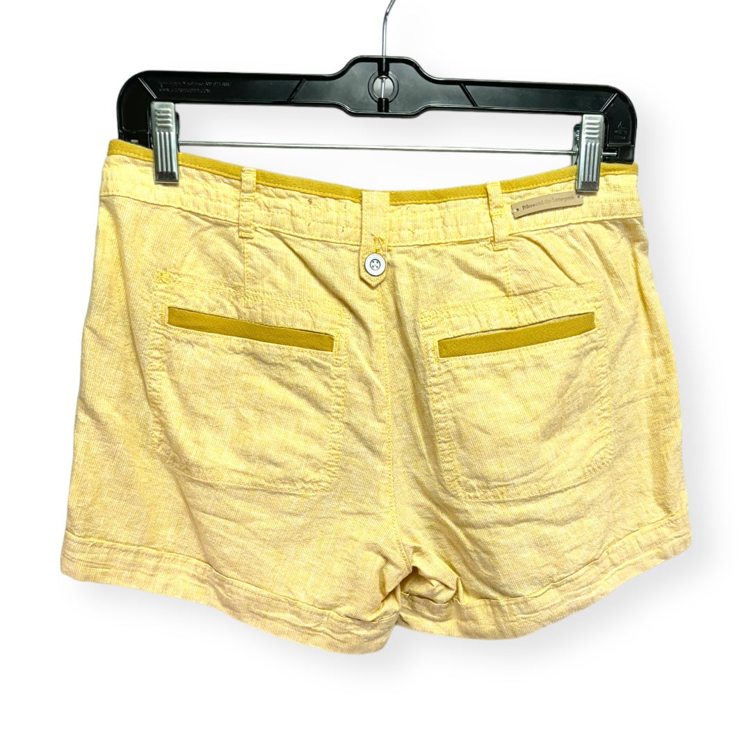 Linen Yellow Shorts Pilcro, Size 2