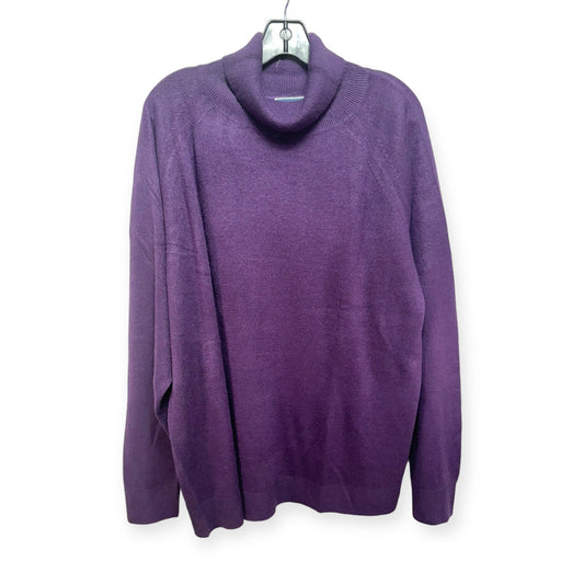 Sweater By Karen Scott In Purple, Size: 3x