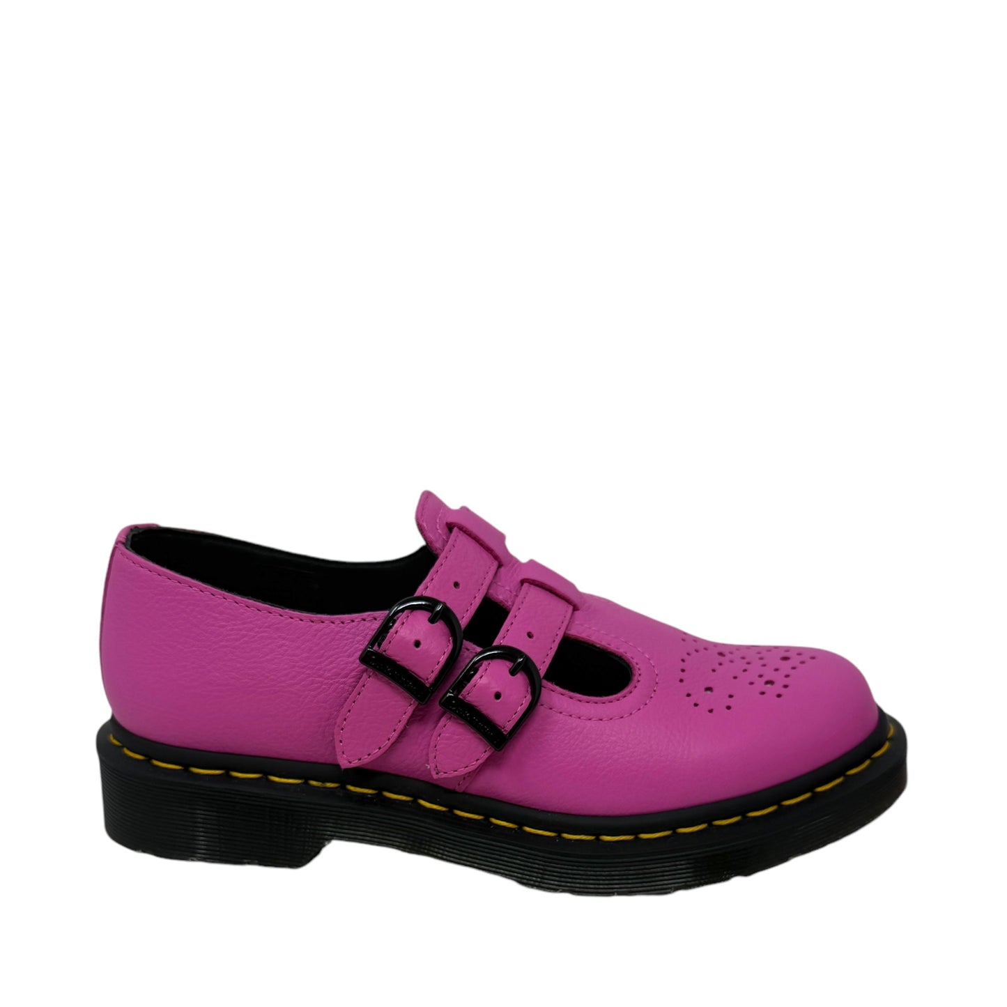 8065 Virginia Leather Mary Jane Shoes By Dr Martens In Pink, Size: 7