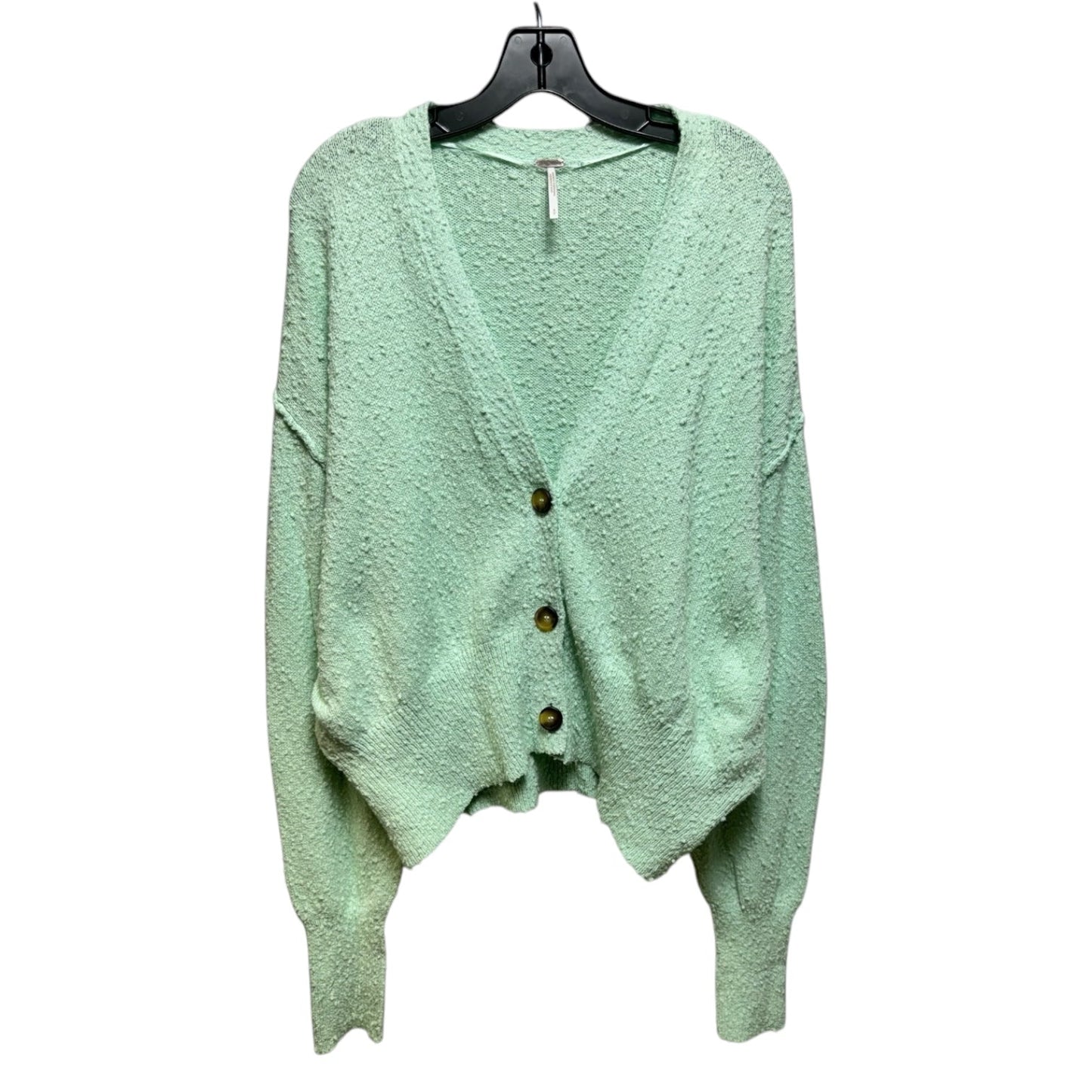 Sweater Cardigan By Free People In Green, Size: S