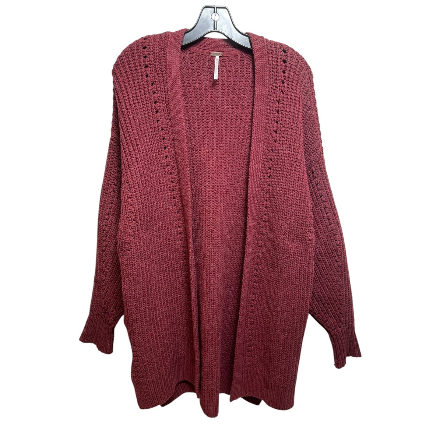 Sweater Cardigan By Free People In Red, Size: S