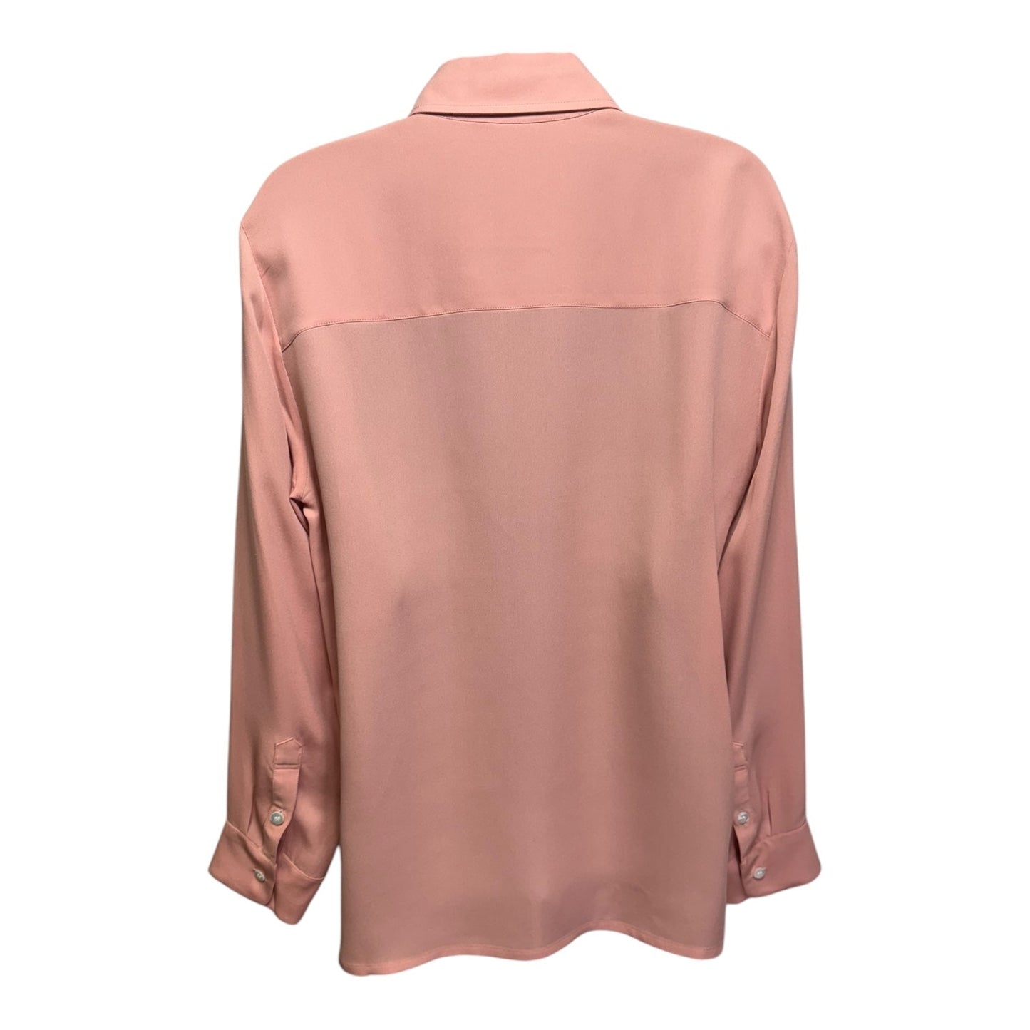 Silk Blouse Designer By Mansur Gavriel In Pink, Size: S