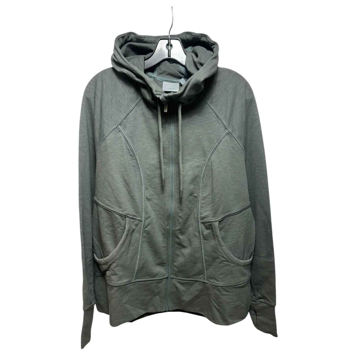 Hooded Athletic Jacket By Athleta In Green, Size: Xl