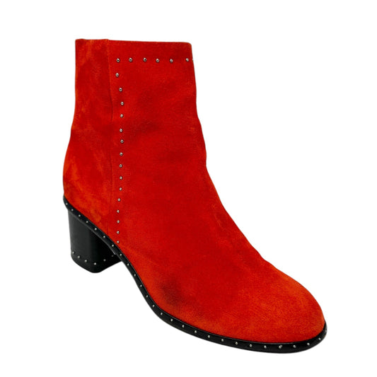 Willow Stud Boots By Rag And Bone In Red Suede, Size: 7