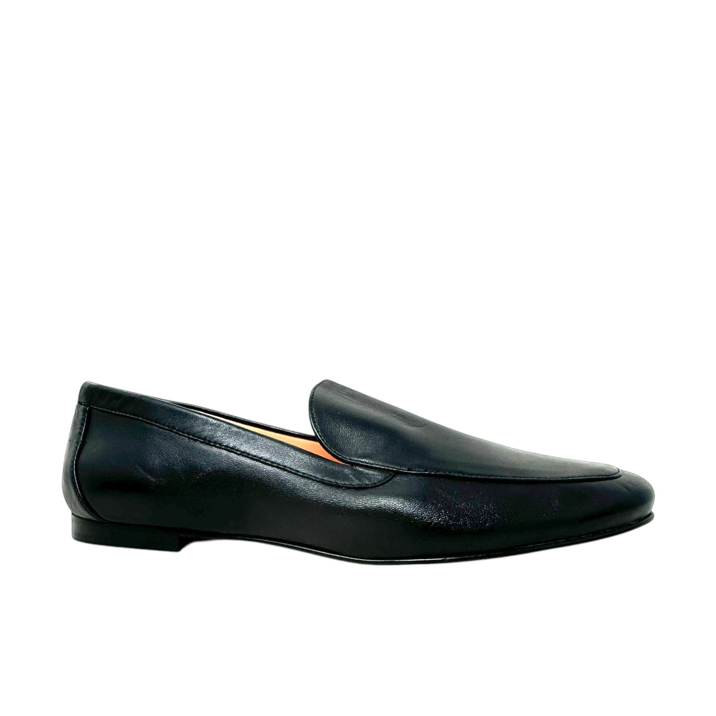 Cecil Smoking Slippers By J. Crew In Black Leather, Size: 9