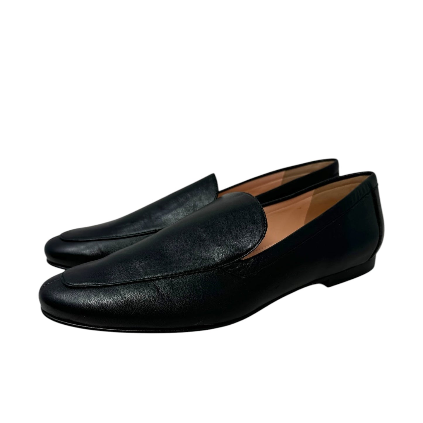 Cecil Smoking Slippers By J. Crew In Black Leather, Size: 9