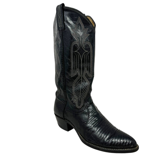 Winston Lizard Boots Western By Dan Post In Black, Size: 7.5