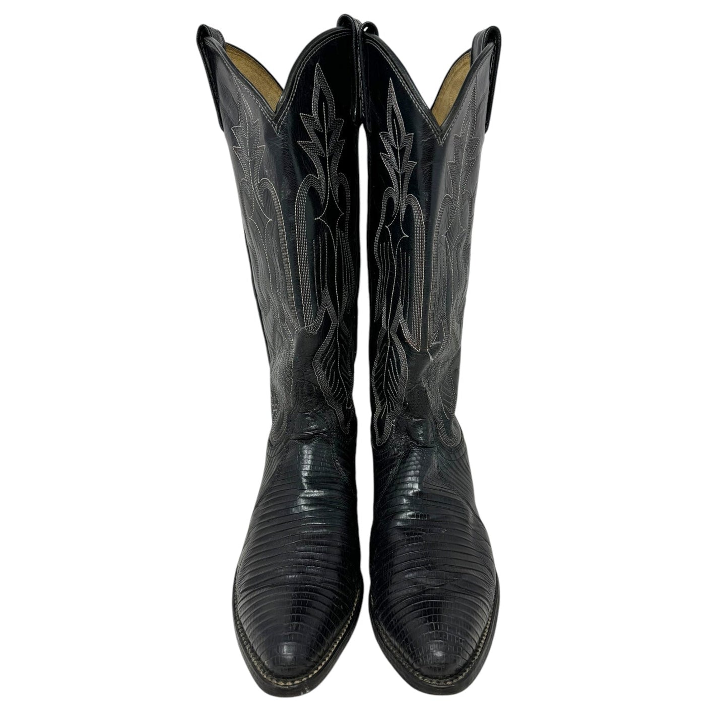 Winston Lizard Boots Western By Dan Post In Black, Size: 7.5