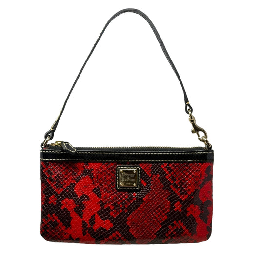 Derby Snakeskin Wristlet Designer By Dooney And Bourke, Size: Medium