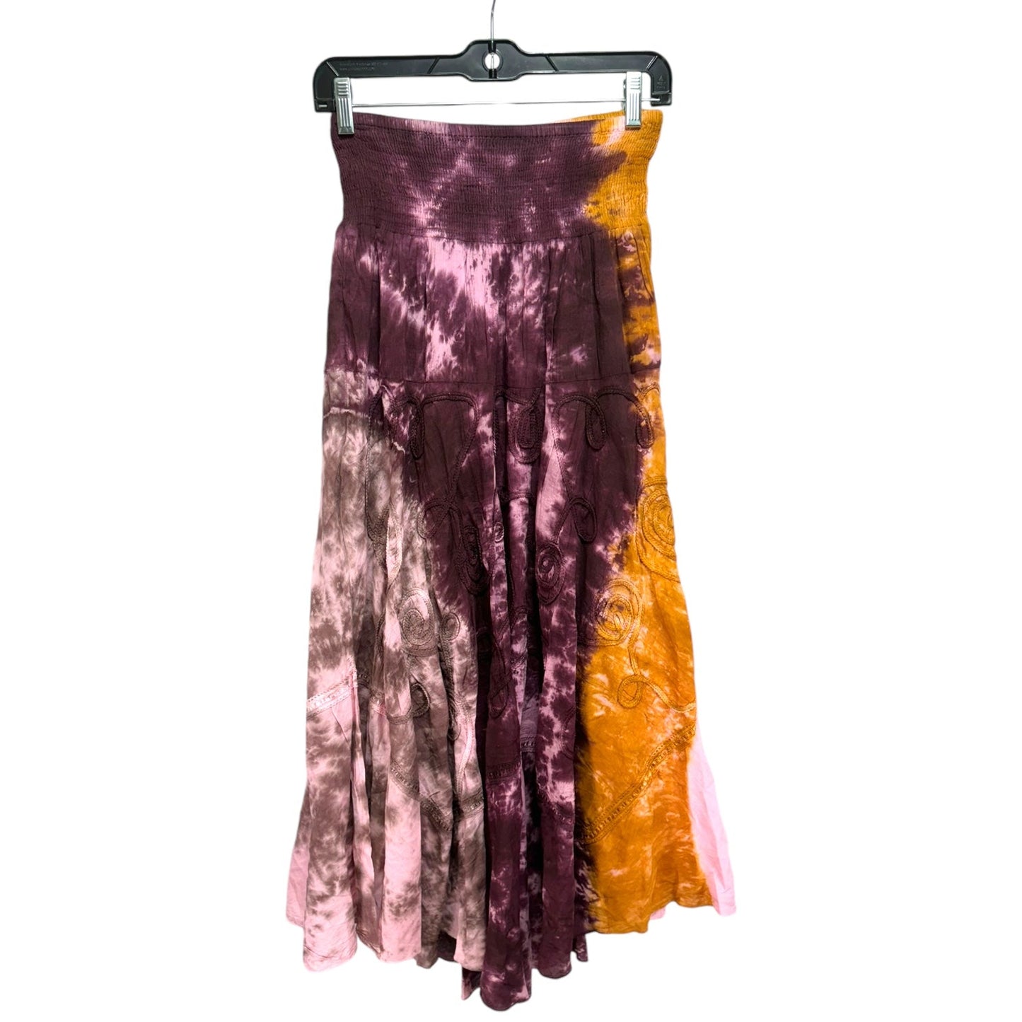 Skirt Maxi By Earthbound In Tie Dye Print, Size: S