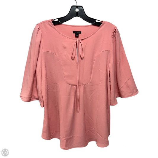Top 3/4 Sleeve By Ann Taylor In Pink, Size: M