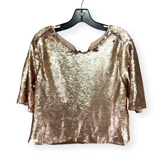 Gold Top Short Sleeve Clothes Mentor, Size M