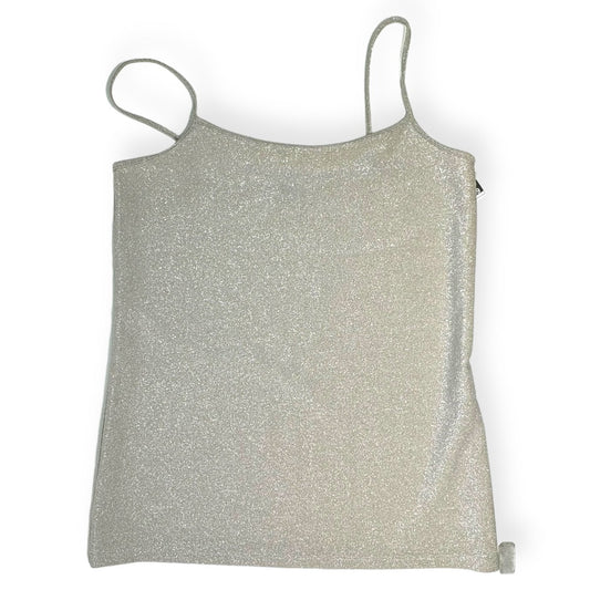 Silver Top Sleeveless Ann Taylor, Size L