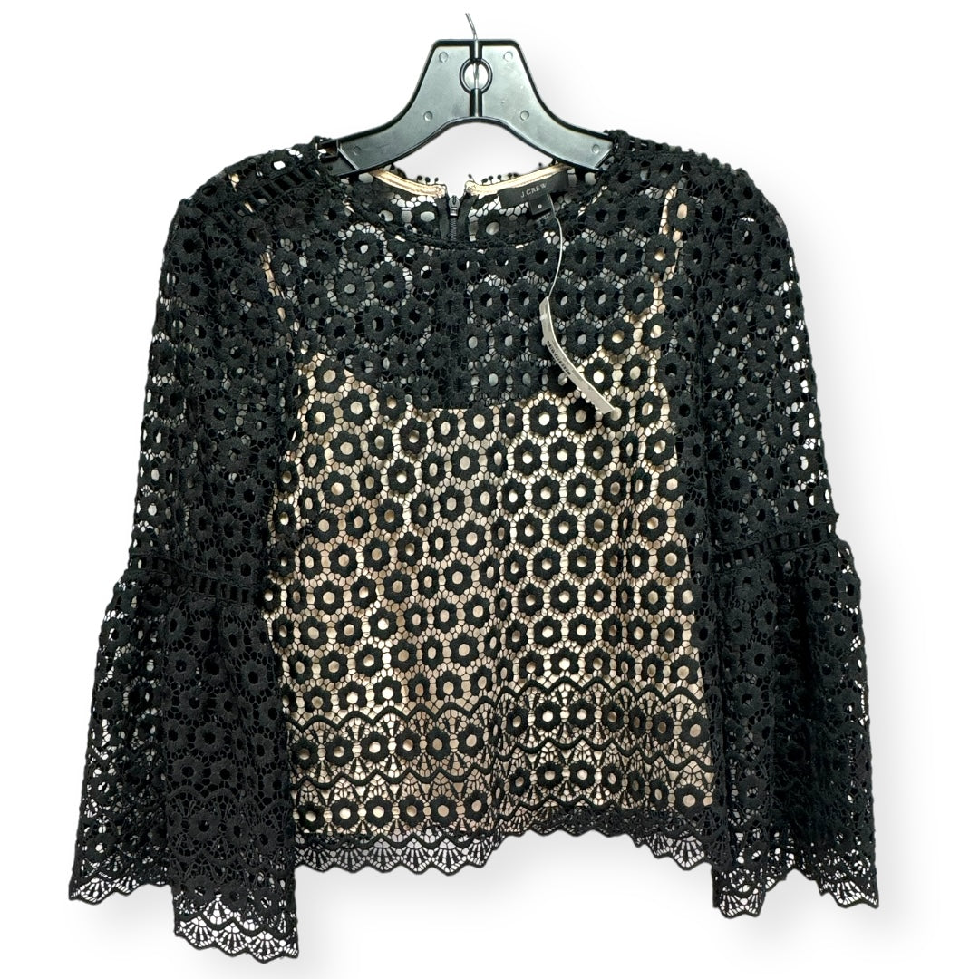 Black & Tan Top Long Sleeve J. Crew, Size 0