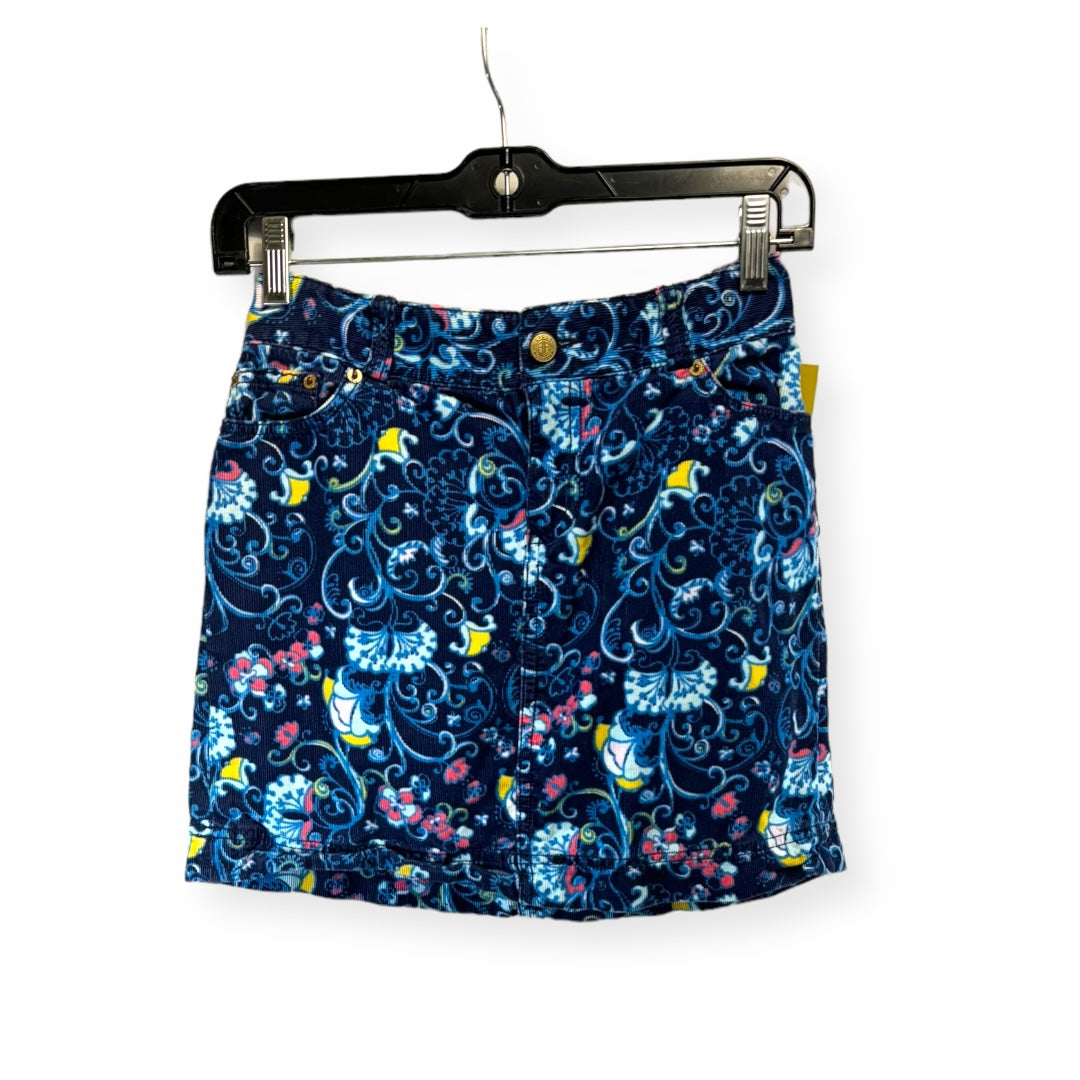 Corey Skirt Designer Lilly Pulitzer In True Navy Mainline, Size 0