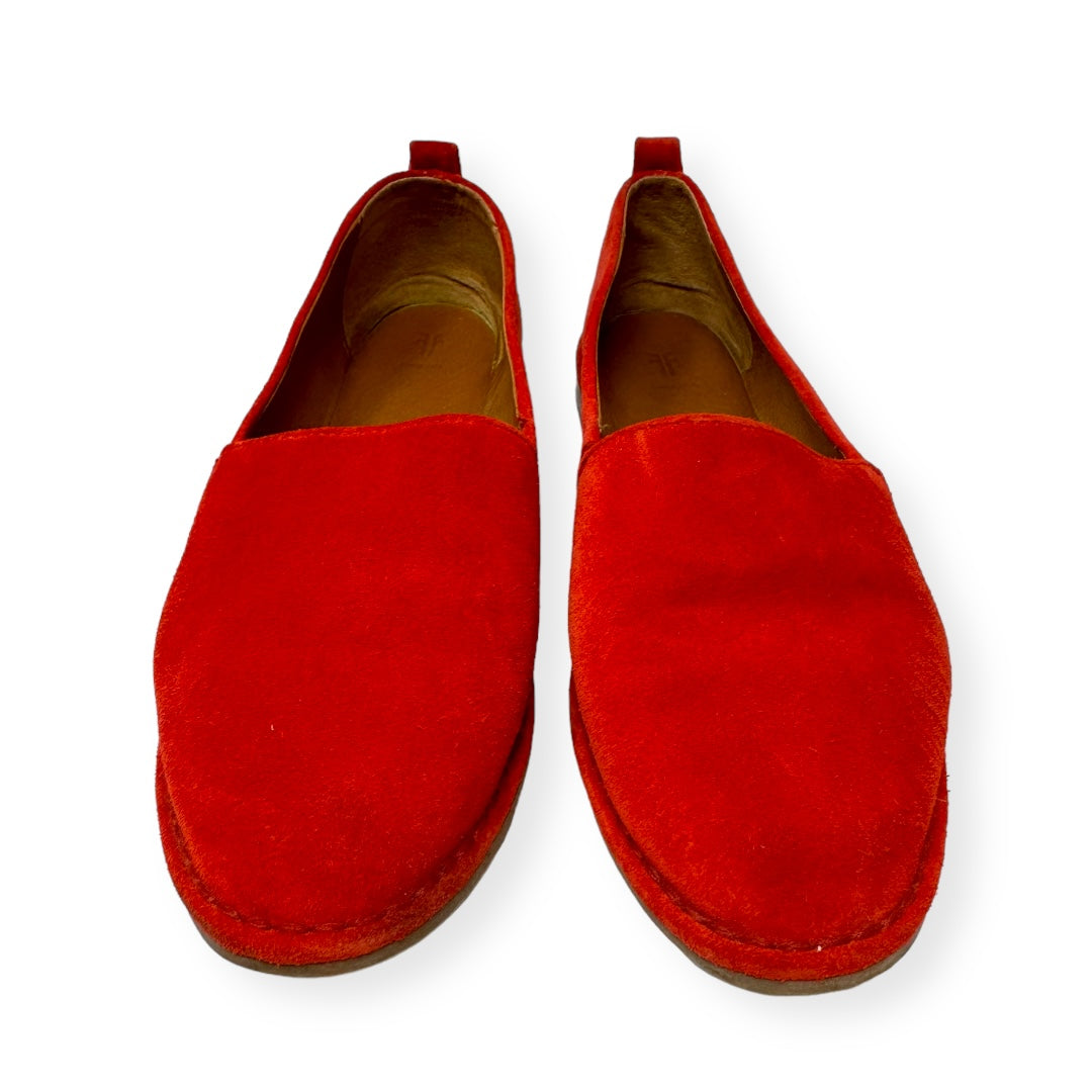 Helena Slip On Moccasin in Red Suede By Frye  Size: 8.5