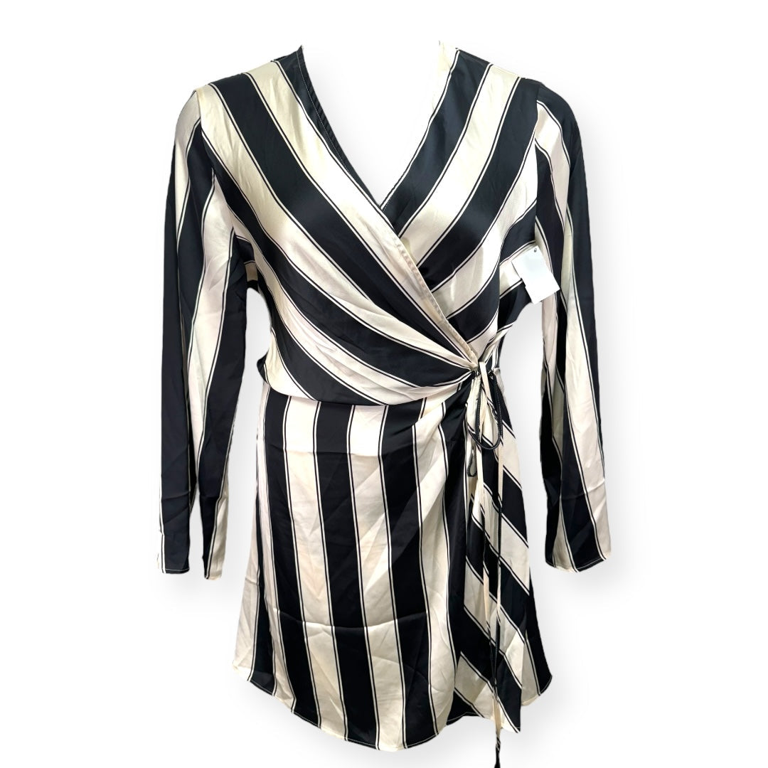 Striped Pattern Tunic 3/4 Sleeve H&m, Size Xl