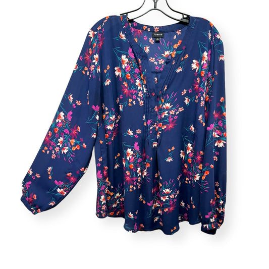 Floral Print Top Long Sleeve Torrid, Size 2