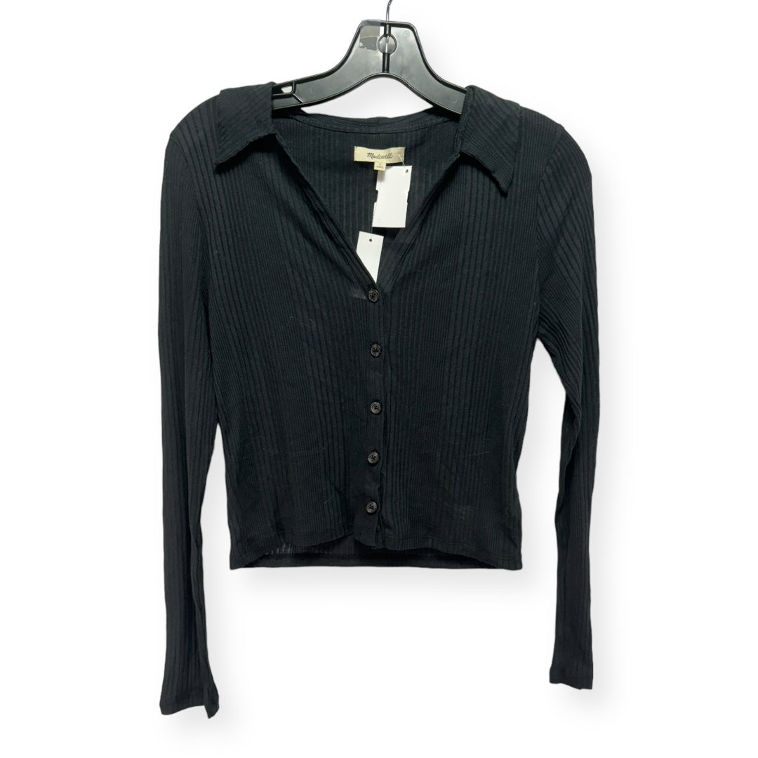 Black Top Long Sleeve Madewell, Size L