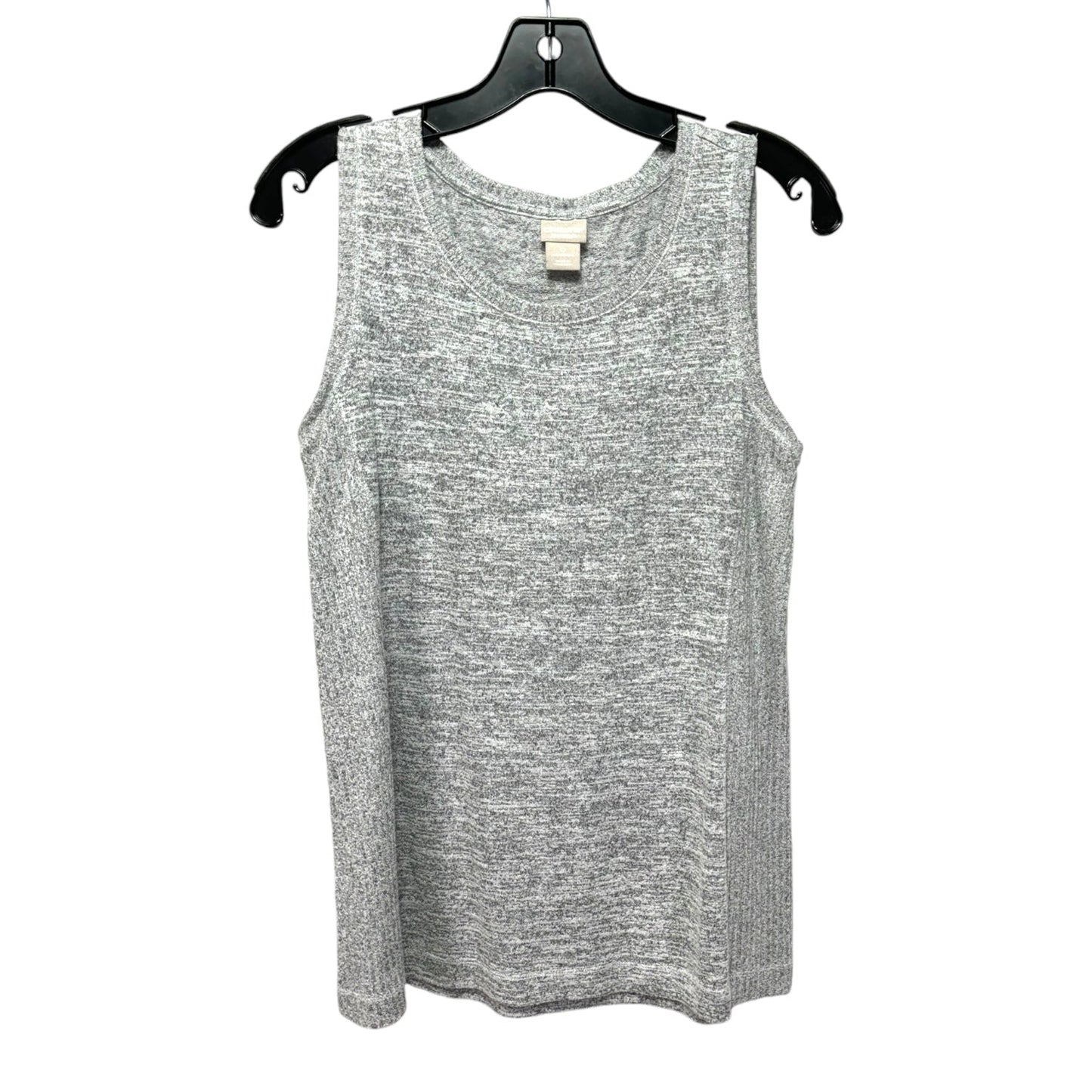 Top Sleeveless By Chicos In Grey, Size: S