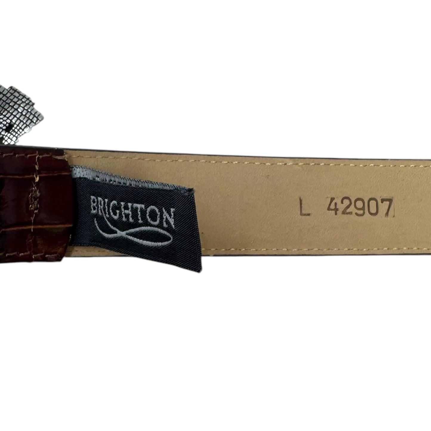 Heart Charm Belt Leather By Brighton, Size: Large