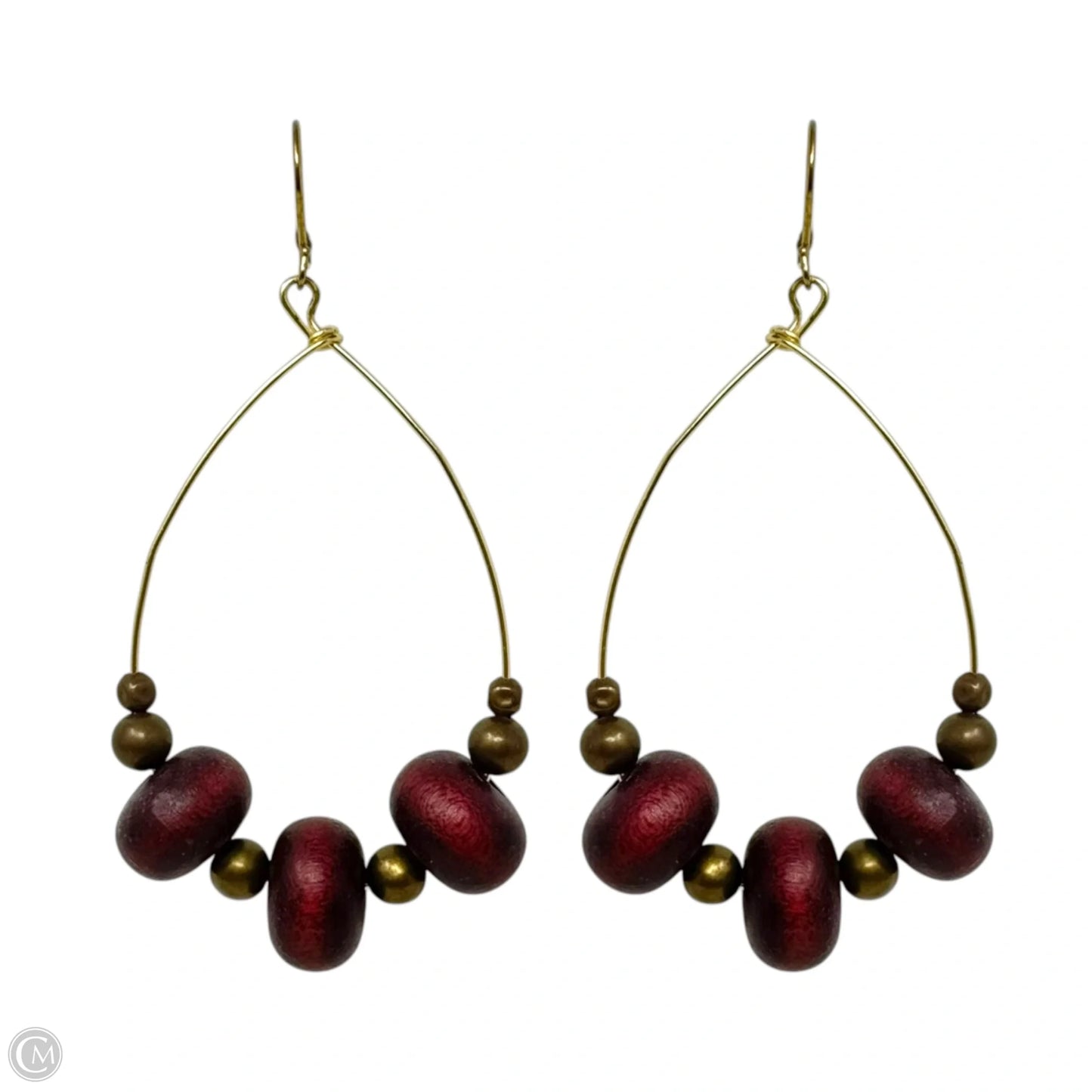 Beaded Teardrop Dangle Earrings