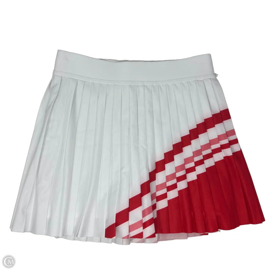Athletic Skort By Athleta In Red & White, Size: Xs