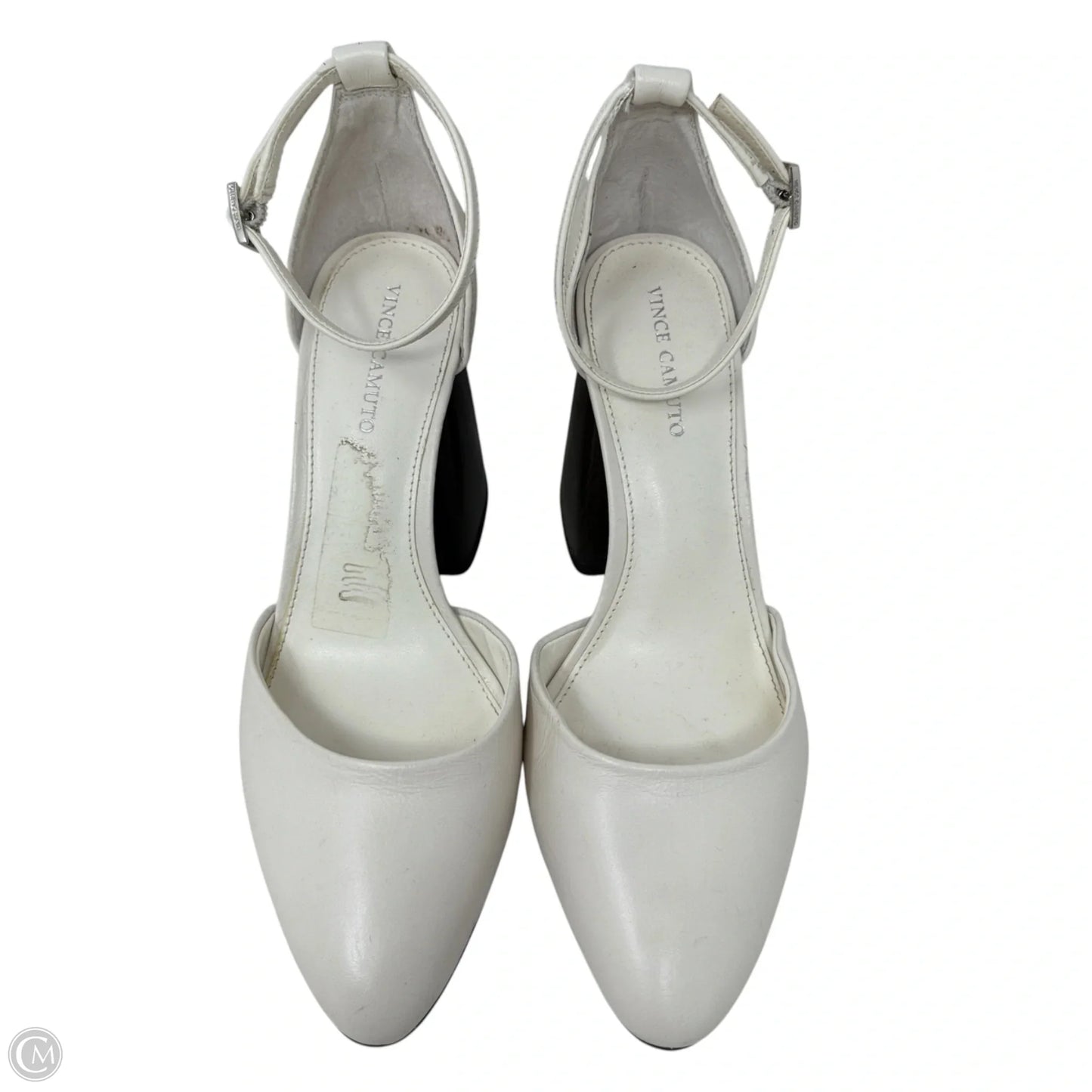 Addilenz Block Heel Pumps By Vince Camuto In Coconut Cream, Size: 8