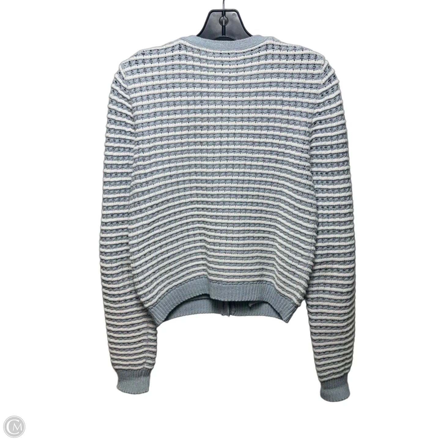 Sweater Cardigan By Rag And Bone In Blue & White, Size: S