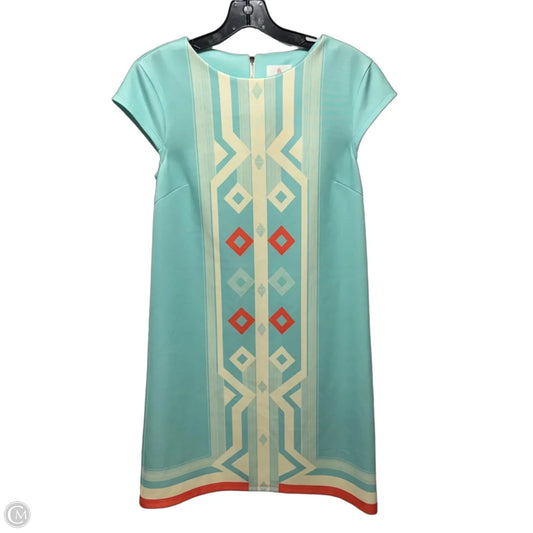 Dress Casual Short By Julie Brown In Blue & Cream, Size: S