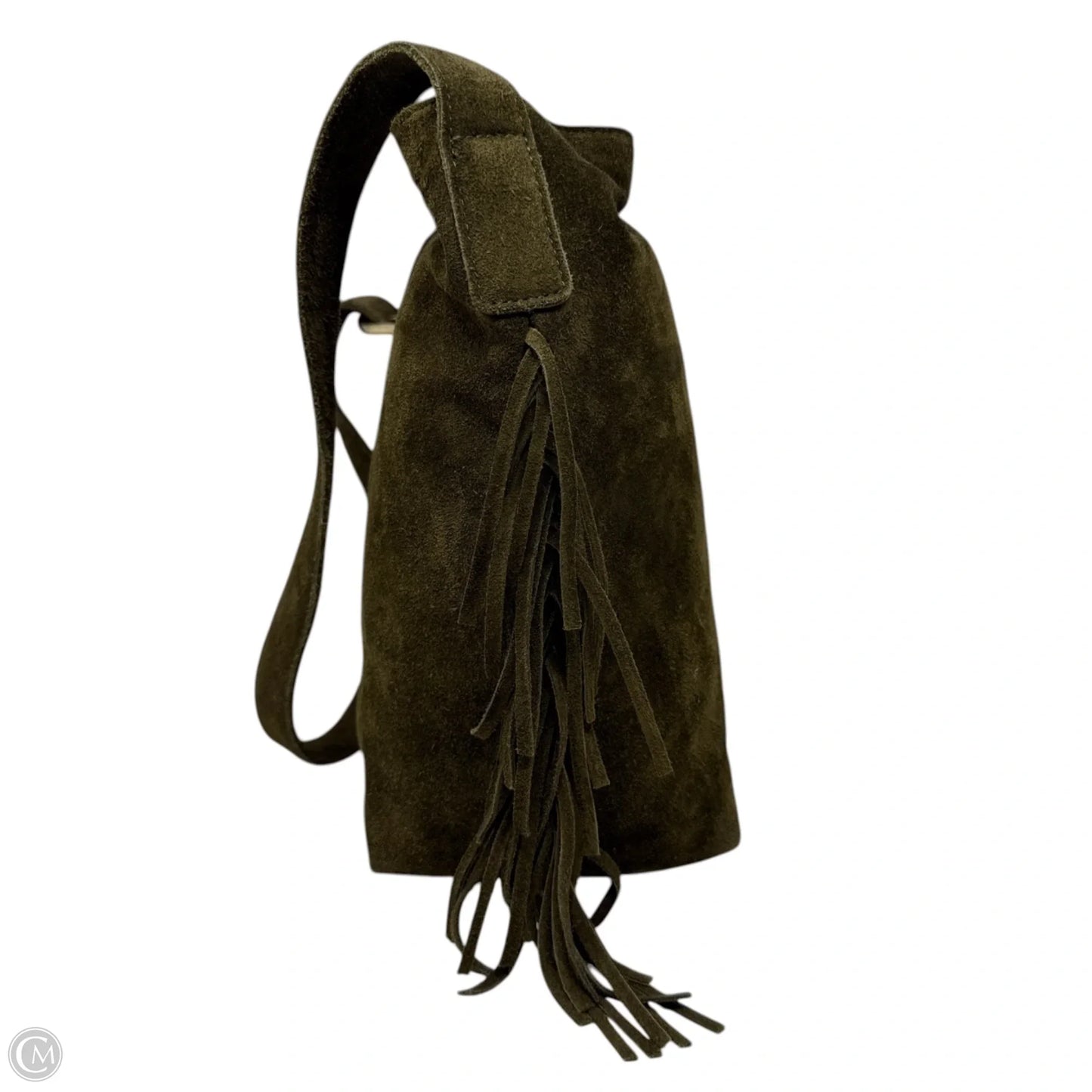 Fringe Suede Bucket Bag By Haute Hippie, Size: Large