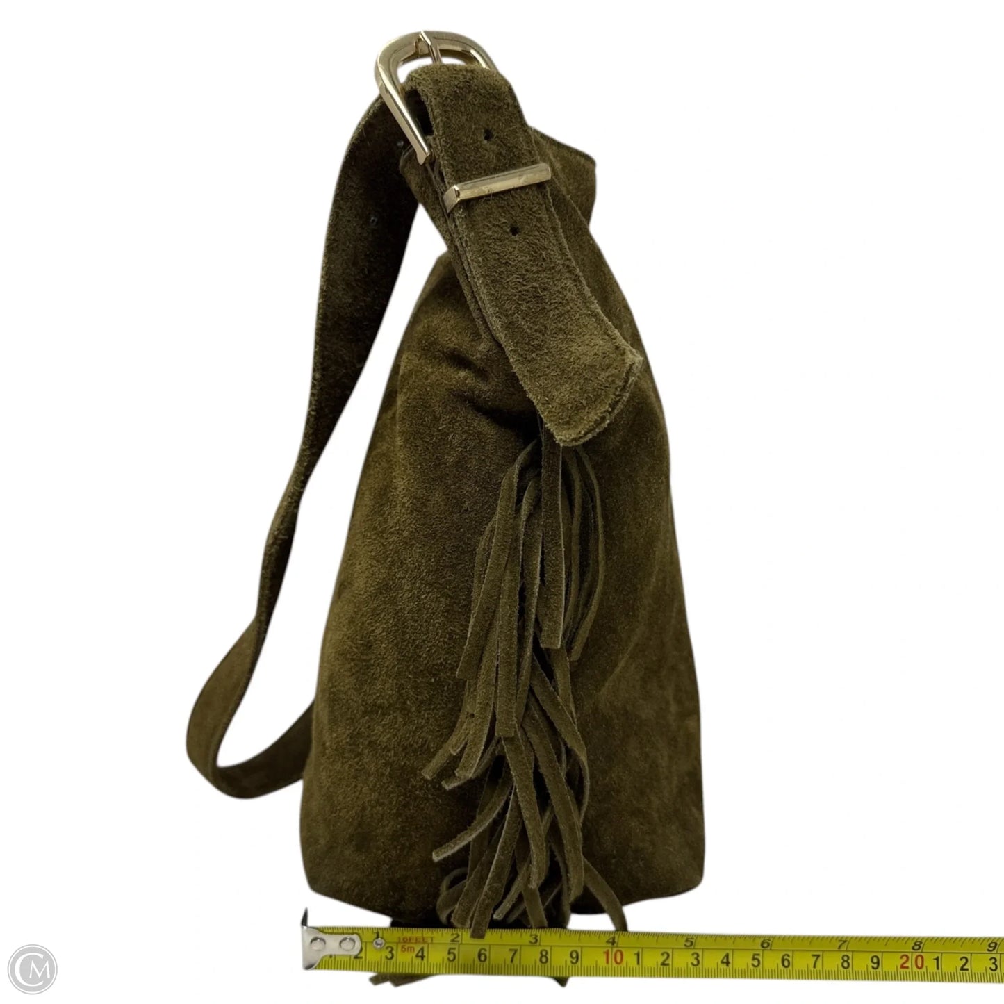 Fringe Suede Bucket Bag By Haute Hippie, Size: Large