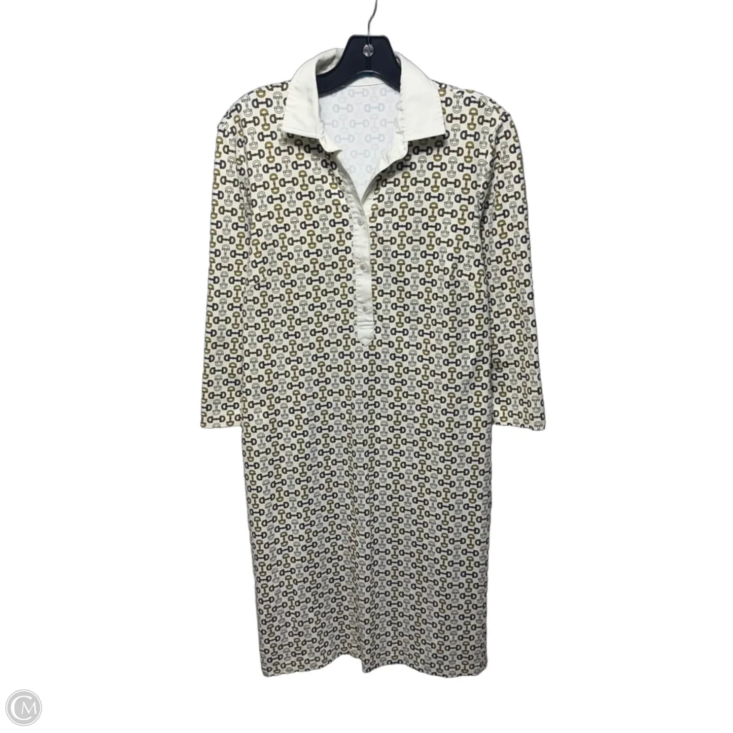 Dress Casual Short By J Mclaughlin In Cream & Tan, Size: M