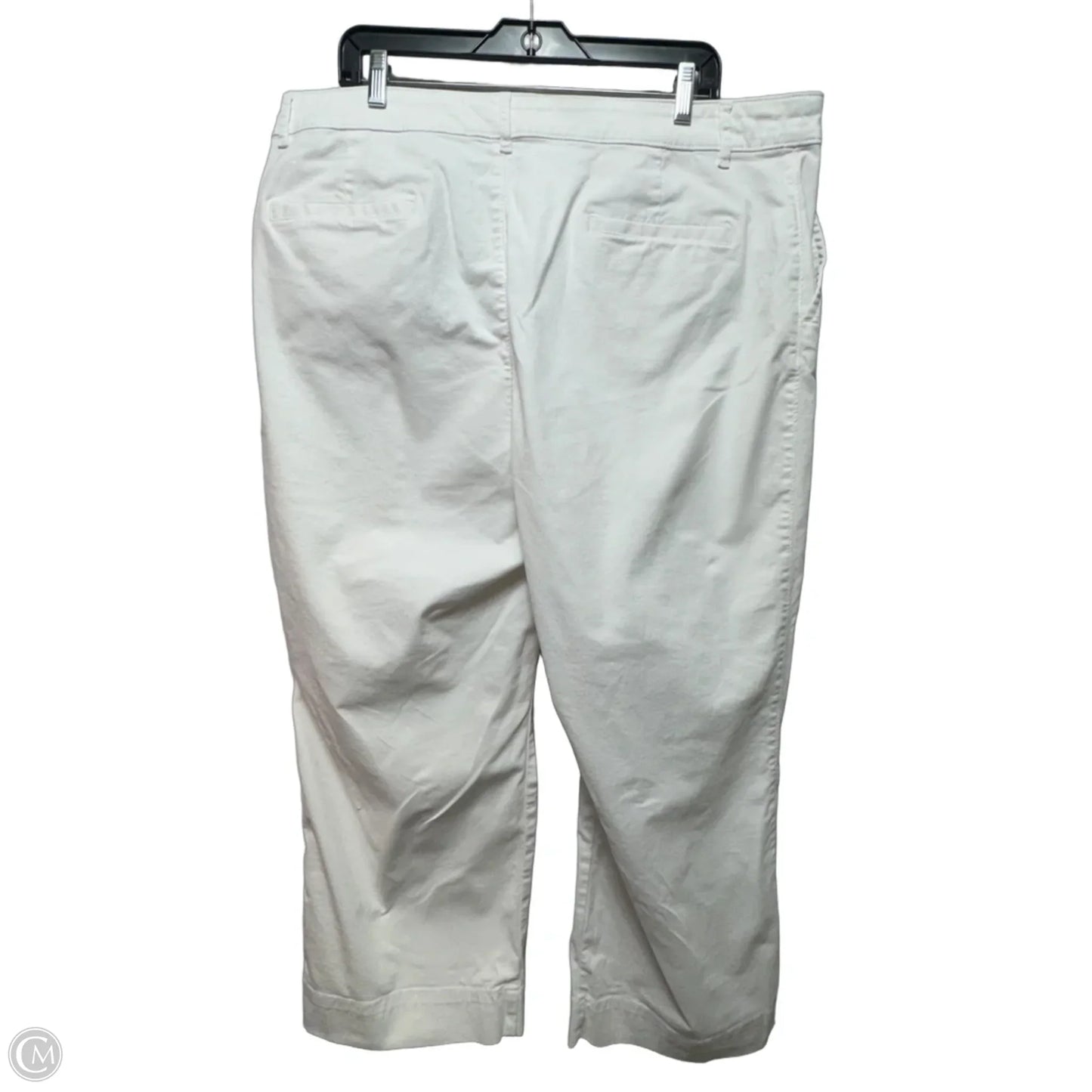 Pants Cropped By Loft In White, Size: 18