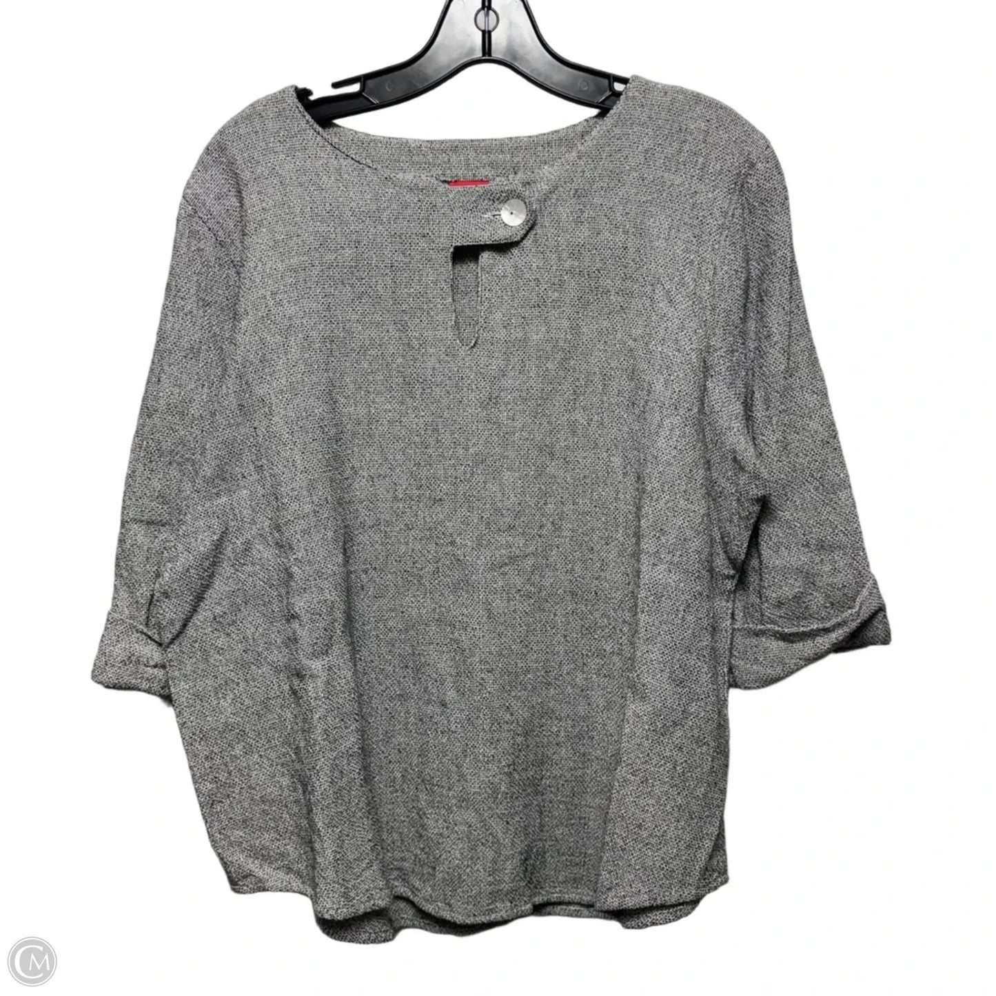Top Short Sleeve By Toofan Grey, Size: L