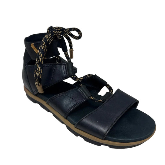 Torpeda Lace Sandals Flats By Sorel In Black, Size: 9.5