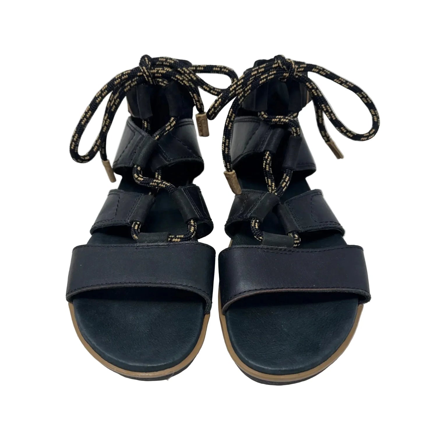Torpeda Lace Sandals Flats By Sorel In Black, Size: 9.5
