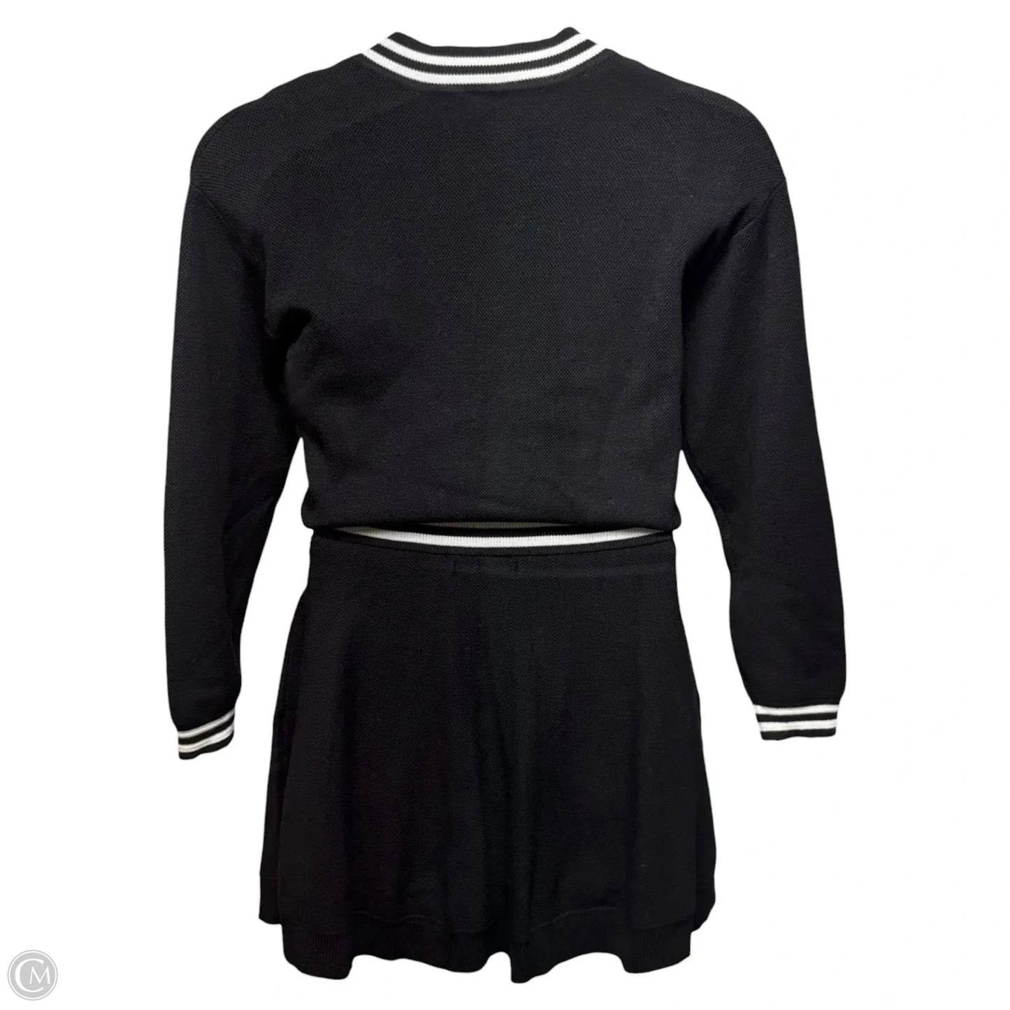 Knit Sweater & Skirt Set By House Of Harlow In Black & White, Size: S
