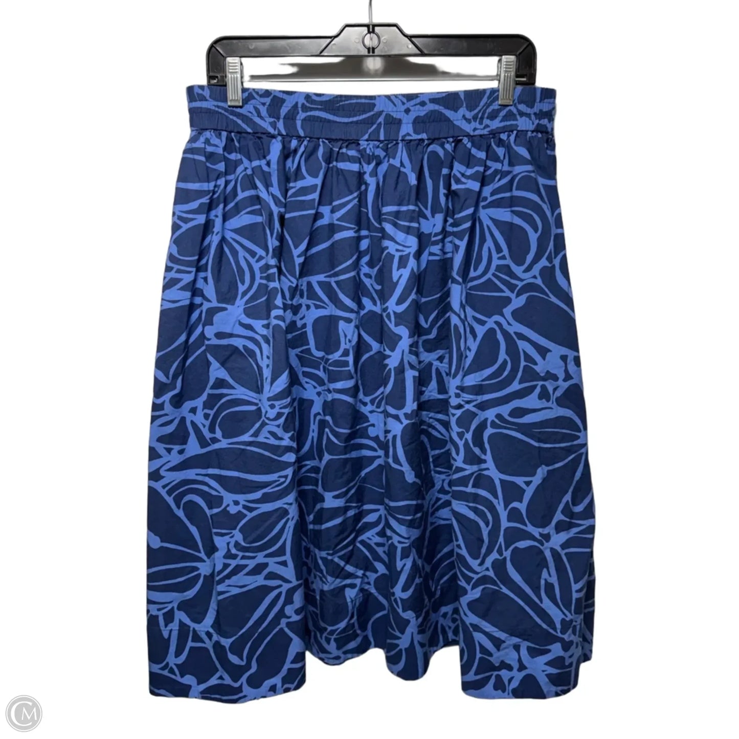 Skirt Midi By Banana Republic In Blue, Size: L