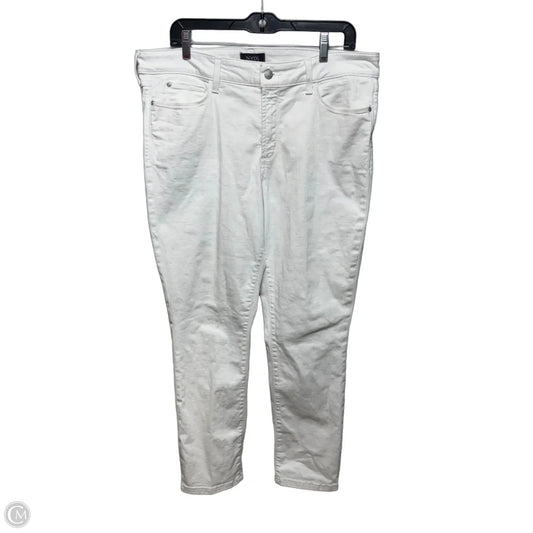 Alina Convertible Ankle Jeans Cropped By Not Your Daughters Jeans In White, Size: 14