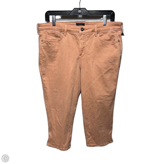 Jeans Cropped By Not Your Daughters Jeans In Orange, Size: 12