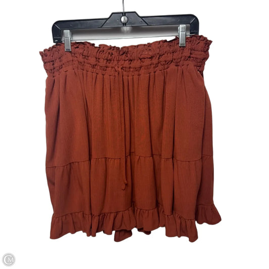 Skirt Mini & Short By Torrid In Brown, Size: 2x