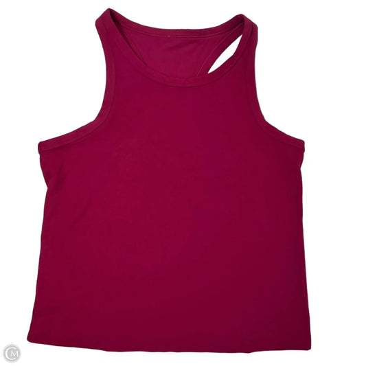 Athletic Tank Top By Lululemon In Maroon, Size: L ESTIMATED