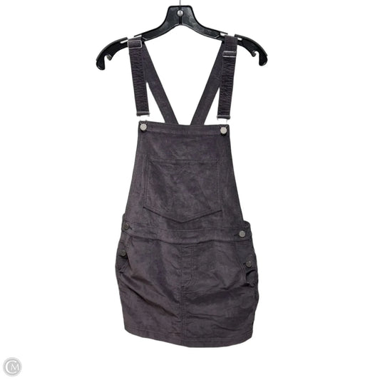 Overall Mini Dress By Urban Outfitters In Purple, Size: S