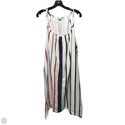 Linen Blend Dress Casual Maxi By Tommy Bahama In Striped Pattern, Size: Xl