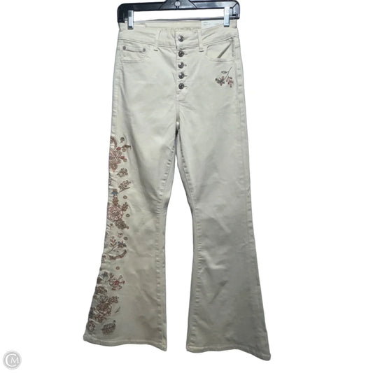 Jeans Flared By American In Floral Print, Size: 4 p