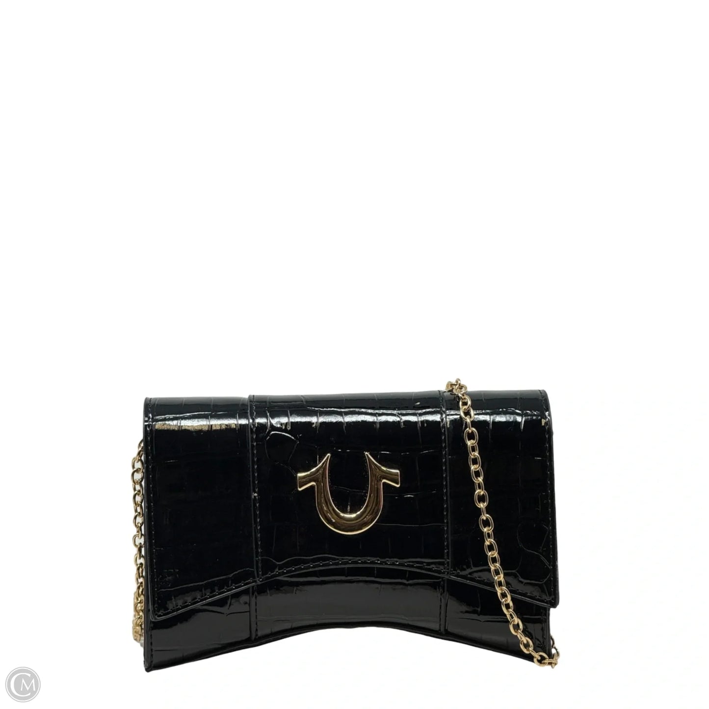 Faux Croc Leather Chain Bag By True Religion, Size: Small