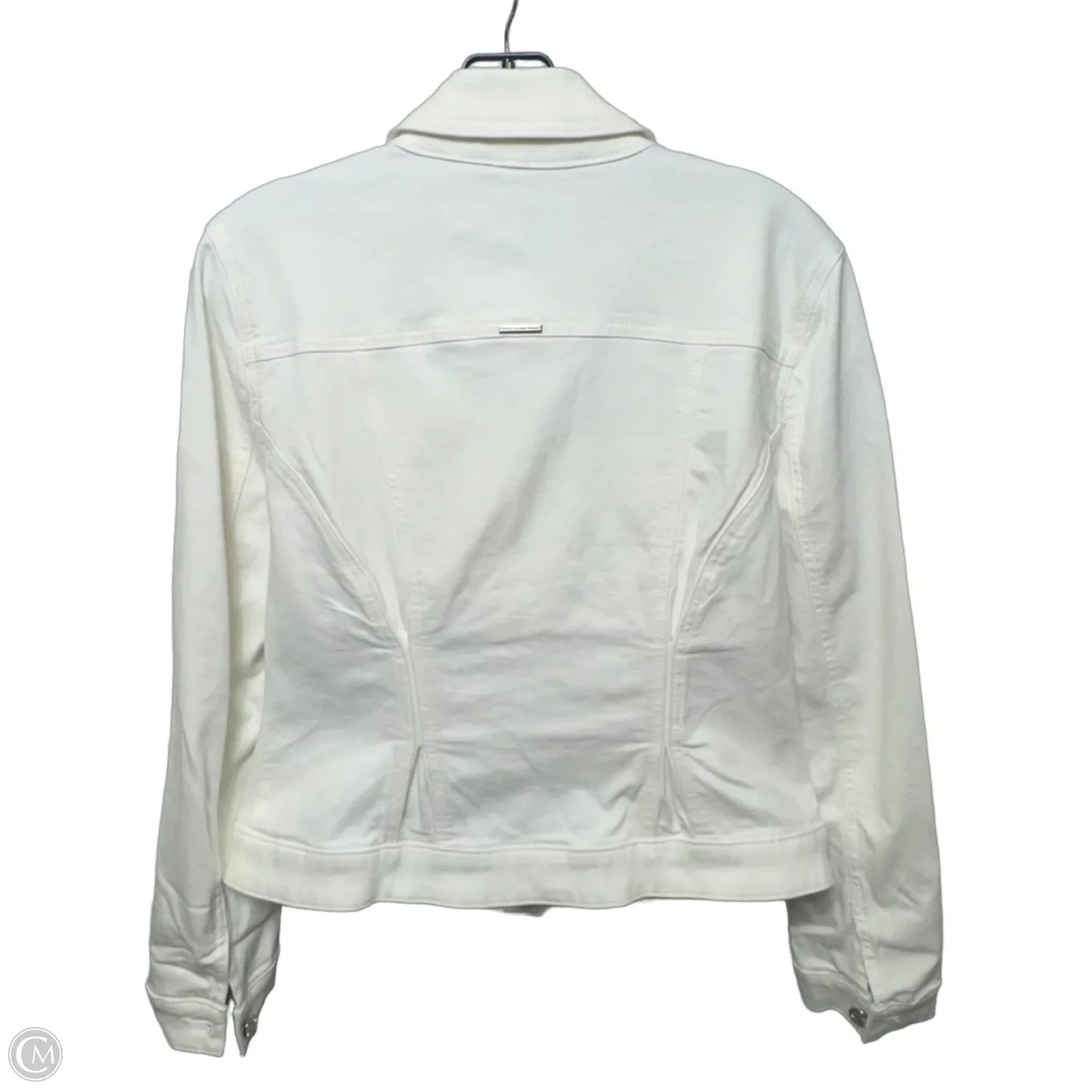 Jacket Denim By White House Black Market In White, Size: M