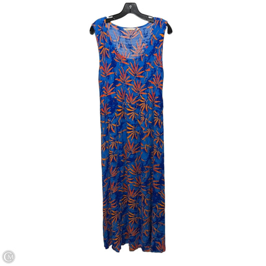 Dress Casual Maxi By Soft Surroundings In Blue and Orange, Size: Xl