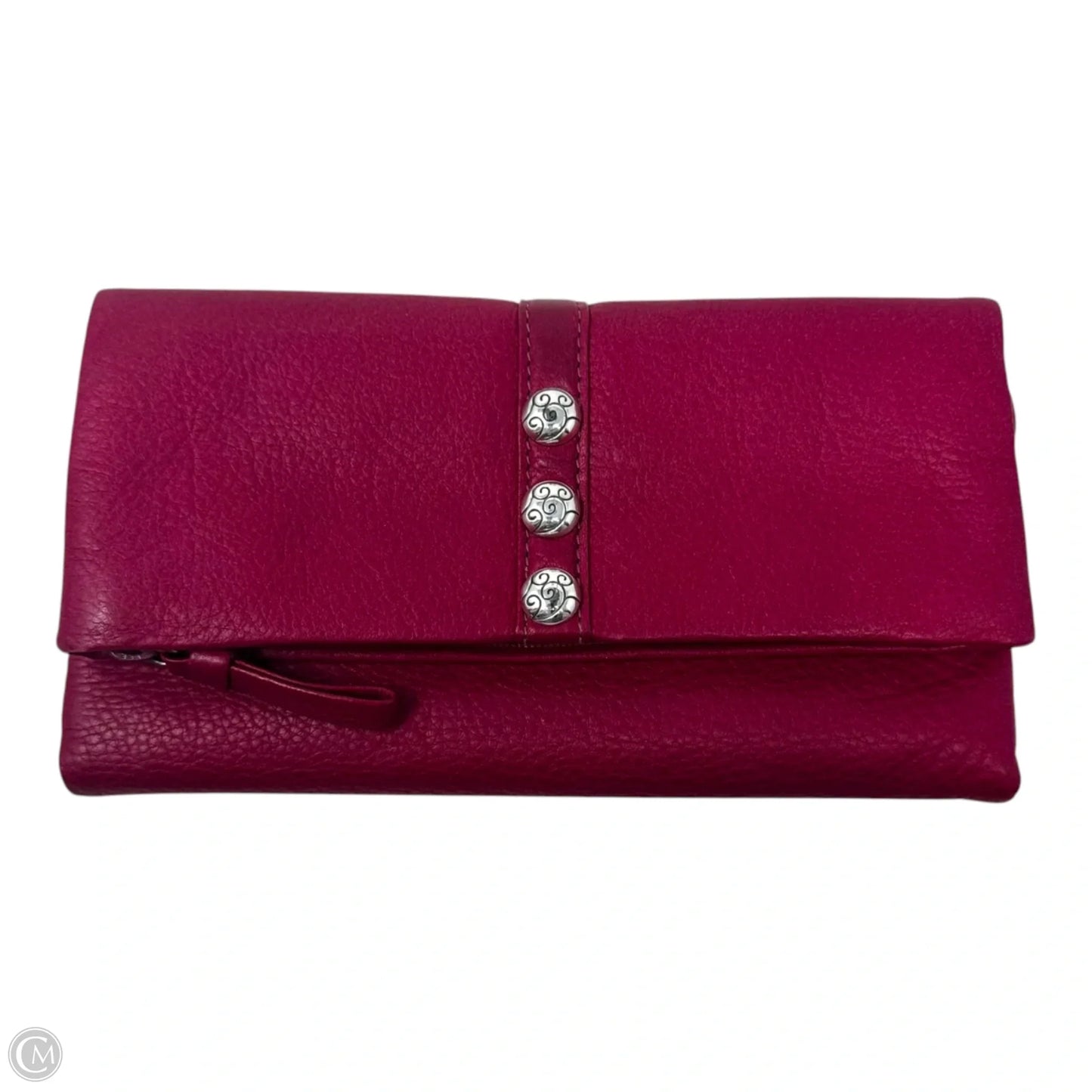 Magnetic Trifold Wallet Leather By Brighton, Size: Large